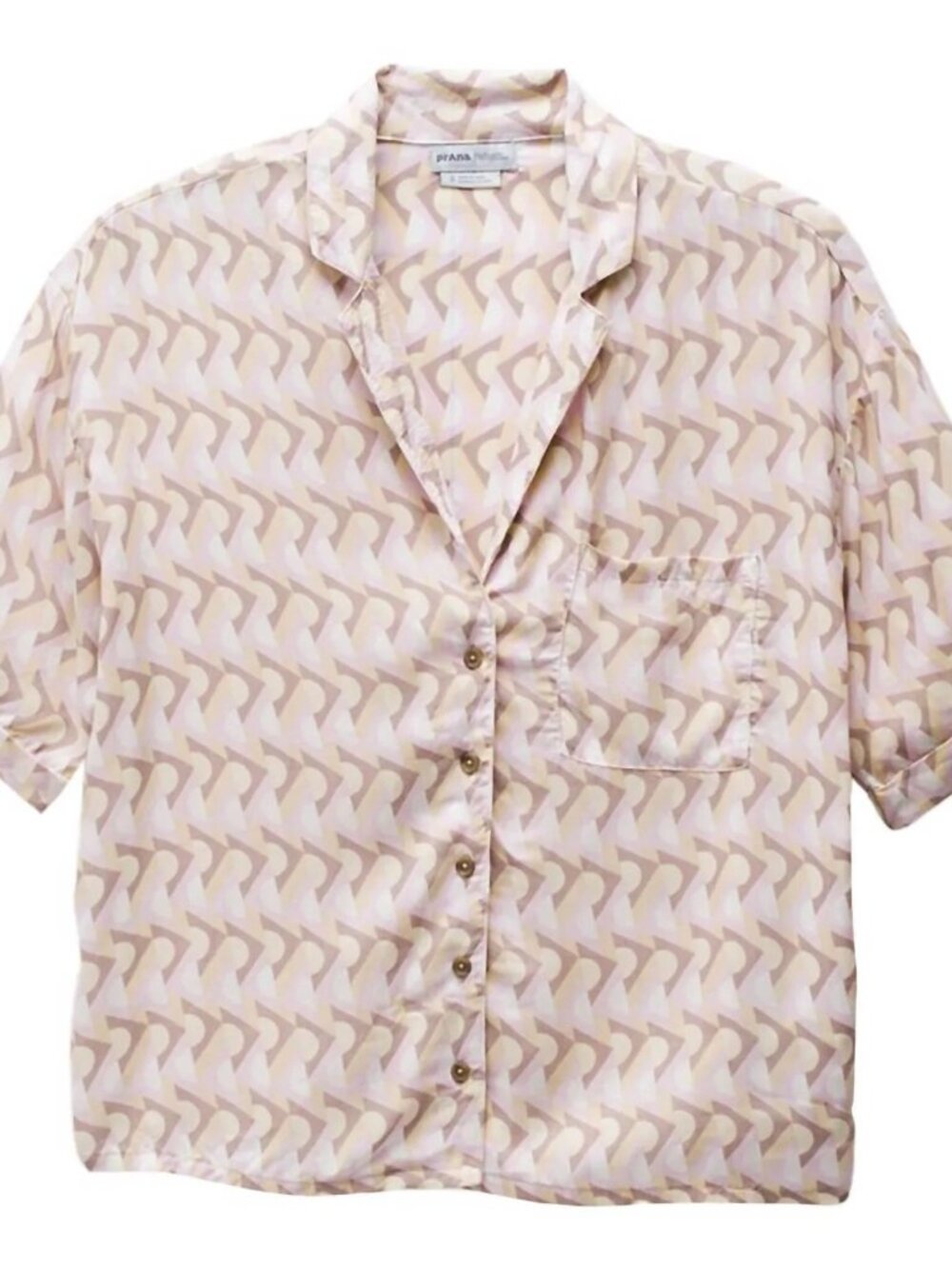 prAna Iguala Top Willow Retro Geo Large NWT Retail 79.00
